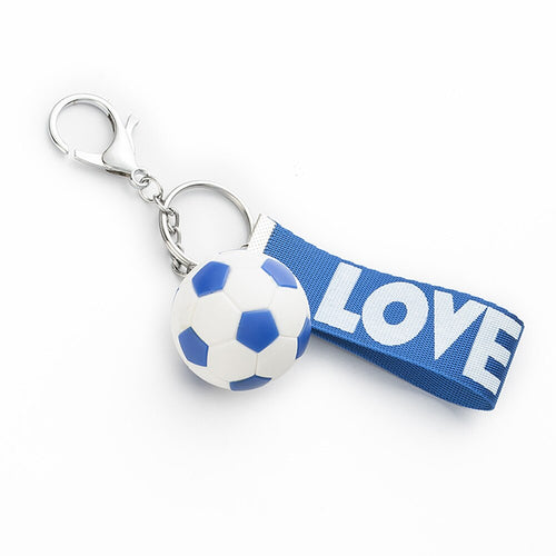 Nylon Love & Soccer Ball KeyChain - somossoccer
