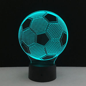 3D Soccer Ball Desk Light - Somos Soccer